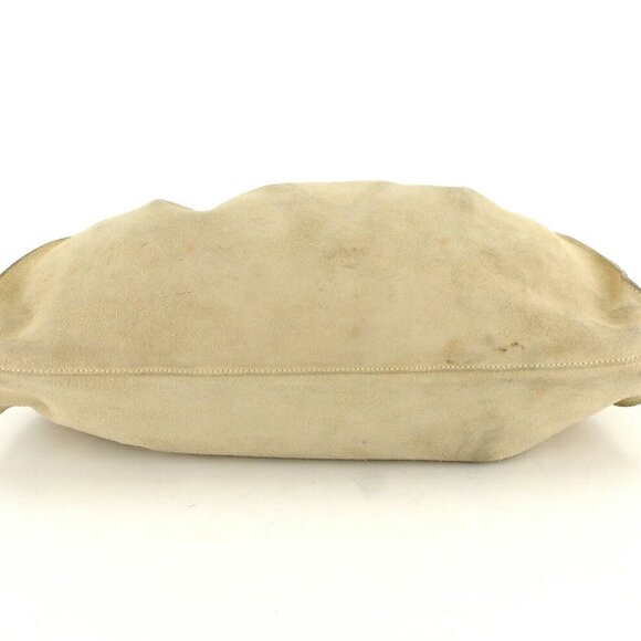 authenticity guaranteed GUCCI Tote Bag Reather Tag Beige Suede Leather used - Picture 2 of 8